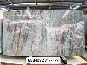 Brazil Cristallo Verde Quartzite Slab In China Stone Market