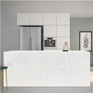 5016 Statuary Quartz Stone For Shower Wall Panels Bathroom