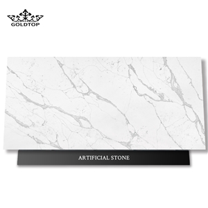 Calacatta Series 5007 Artificial Stone Slabs For Bathroom Wall