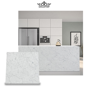 High Quality Artificial Stone White Countertop With Grey Veins