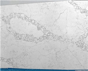 New Design Modern White Calacatta Artificial Quartz Stone