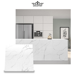 White Slabs With Grey Veins 5034 Starry Stone Countertop