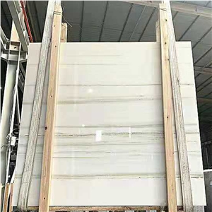 Chinese Natural Stone Star White Marble Slabs