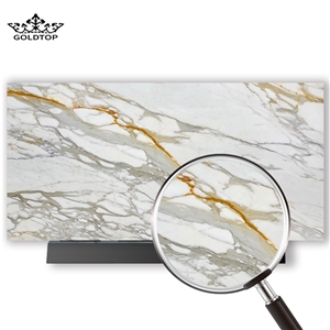 Goldtop Stone OEM/ODM Calacatta Gold  Big Slab