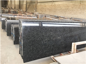 Polished Angola Black Granite Countertop Slabs