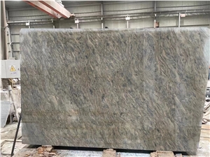 Brown Blue Marble Slab For Wall Floor