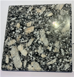 China Dark Grey Diamond Granite Tile Polish