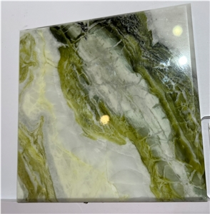 China Hot Ice Jade  Green Marble Tiles