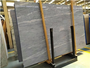 China Silver Blue Marble Slab Floor Wall
