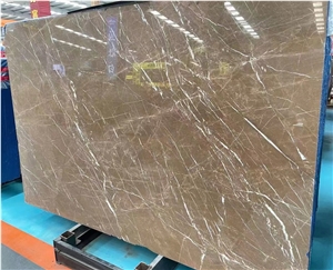 Good Quality Brown Grey Marble Slab For Wall Floor