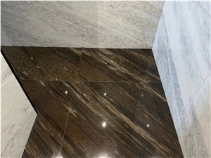 HOT Dark  Brown Marble Tiles Floor