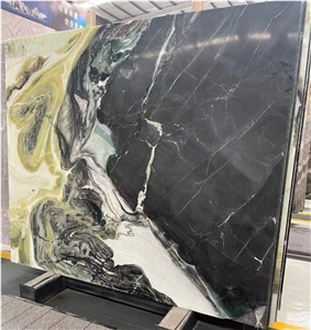 HOT GREEN BLACK MARBLE SLABS FOR WALL