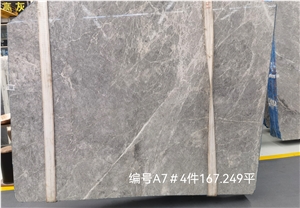Hot NEW Ice Grey Marble Slab For High End Projects