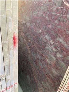 Hot Turkey Rose Red Marble Slab For Wall Floor Villar Hotel