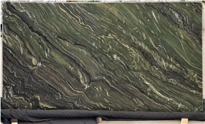 Luxury Dark Green Marble Slab For Wall