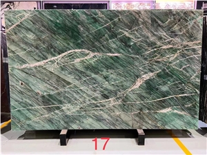 Luxury Green Quartzite Slab For Wall