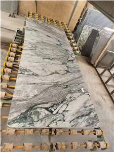 NEW GREEN MARBLE SLAB FOR WALL FLOOR BUILDER