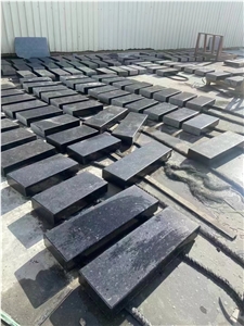 Polished Angola Black Granite Tiles For Floor