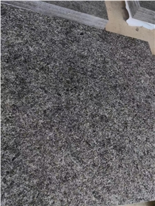 Water-Jet Brushed Angola Black Granite Tiles