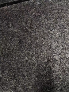 Water-Jet Brushed Angola Black Granite Tiles