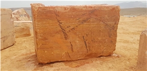 Red Travertine Blocks