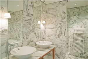 Arabescato Marble Slabs, Cut To Size Tiles