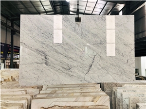 Natural Polished Italian White Carrara Marble