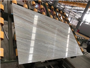 China Crystal Wood Vein Marble Slab For Wall And Floor Tiles