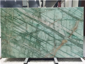 Luxury Stone Slab Quartzite Green Da Vinci Slabs