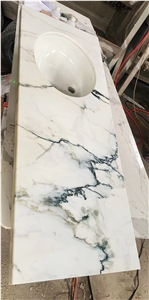 Prefab Marble Vanity Tops Stone Paonazzo Extra Yacht Bathtop