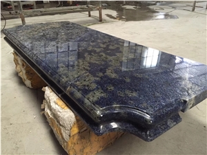 Prefab Sink Cutout Stone Countertop Granite Azul Bahia Tops