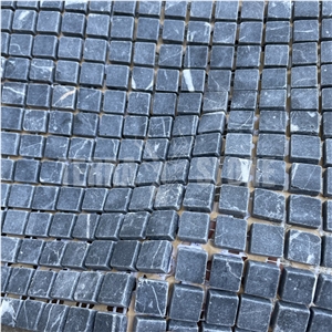 Black Marble Nero Marquina Mosaic15x15mm Tumbled Mosaic