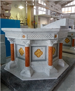 Building Material White Marble Sculpture Church Altar