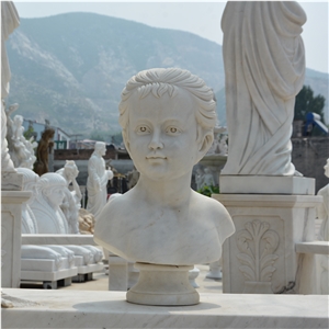 Customized Woman White Marble Decoration Sculpture Bust