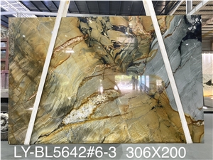 High Quality Polished  Andes Black Quartzite Background Wall