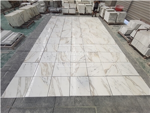 Calacatta White Marble Ultra Thin Tile For Floor Or Wall