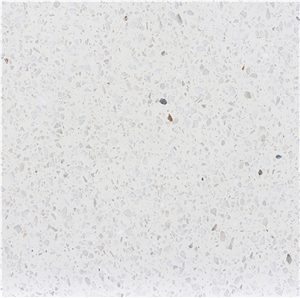 As Pure As Ice And Jade Artificial Stone White Terrazzo