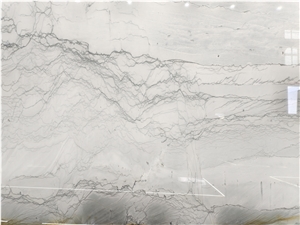 Brazil Maldives White Quartzite Slabs For Feature Wall