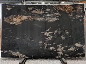 Brazil Titanium Granite Slabs, Cosmic Black Granite Slabs