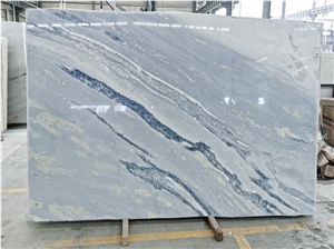 Calcite Caraibica Marble Slabs, Brazil Blue Marble Slabs