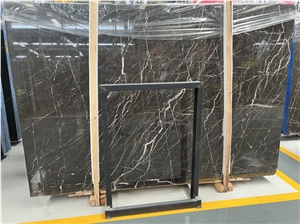 China Factory Price Portoro Gold With Brown Marble Slabs