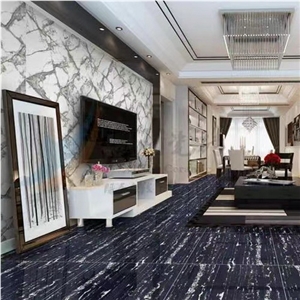 China Nero Portoro Marble Floor Tiles, Sliver White Dragon