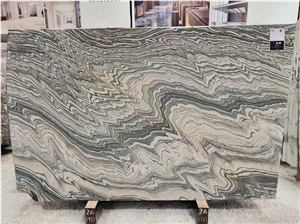 China Water Cloudy Grey Vein Marble Slabs, New Palissandro