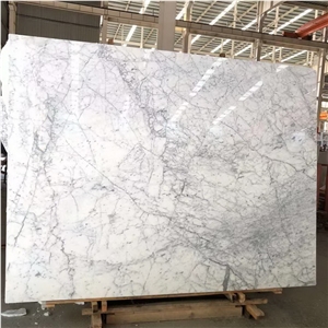 Italian Calacatta Statuario Carrara White Marble Slabs