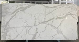 Italy Calacatta Carrara Marble Slabs, Pure White Marble Slab