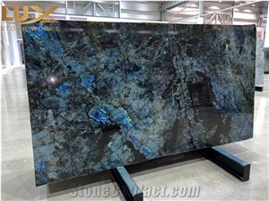 Lemurian Blue Granite Slabs,  Madagascar Blue Granite