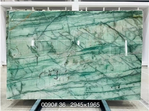 Polished Green Da Vinci Quartzite Slabs
