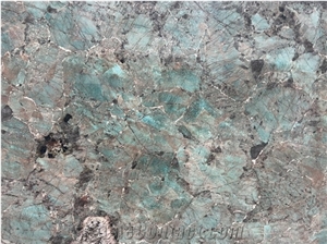 Rare Amazonite Green Granite, Brazil Green Polished Granite