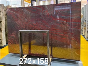 Red Holly - Iron Red Granite Slabs,Brazil Red Granite Slabs