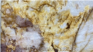 Yellow Cristallita Quartzite , Crystal Yellow Quartzite Slab